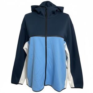 NWT Athletic Blue And White Windbreaker Jacket Men's SIZE 3 XL